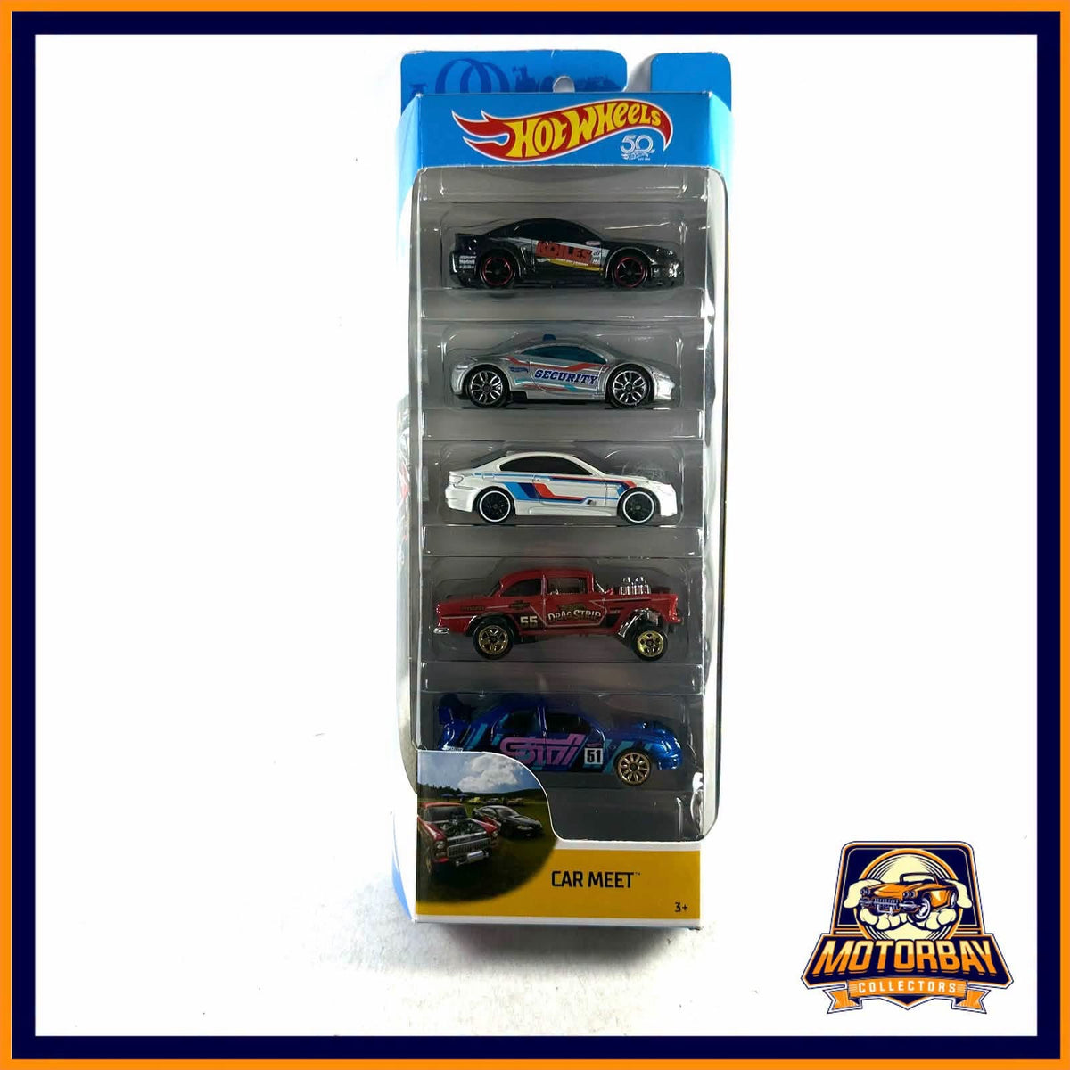 Hot wheels 5 pack 1/64 50 aniversario car meet