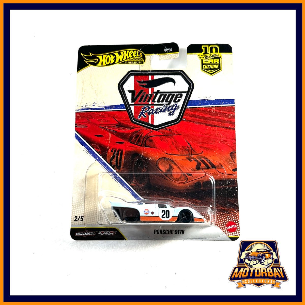 Hot wheels car culture premium 1/64 Porsche 917k vintage racing