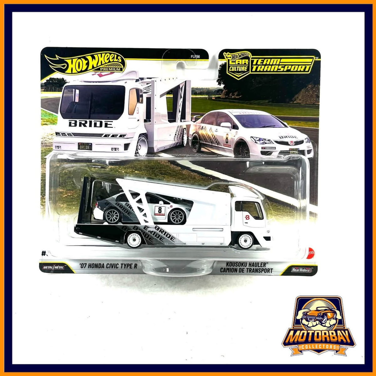 Hot wheels team transport car culture 1/64 Honda civic type r
