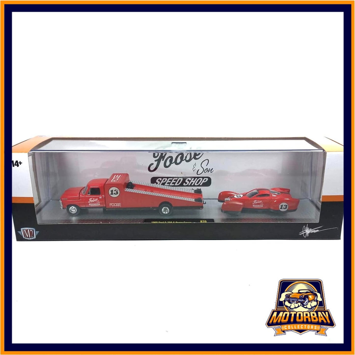 M2 1/64 Auto Hauler 1969 Ford F-350 & Foose Coupe
