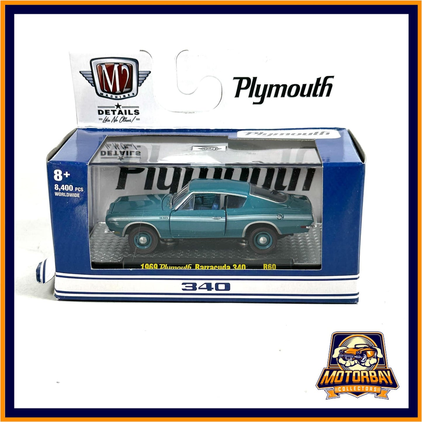 M2 1/64 1969 Plymouth Barracuda