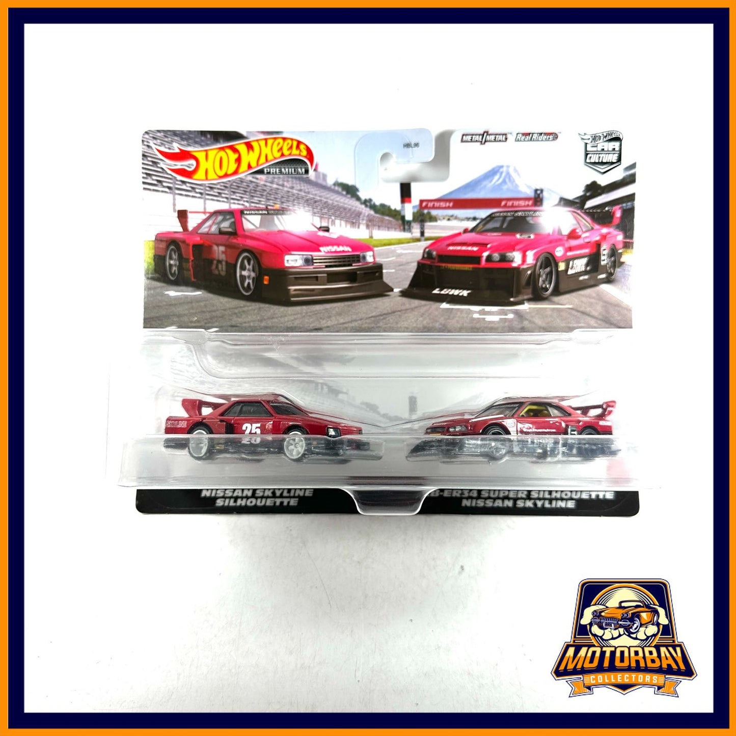 Hot Wheels 1/64 Duopack Nissan Skyline Silhouette & LB-ER34 Super Silhouette