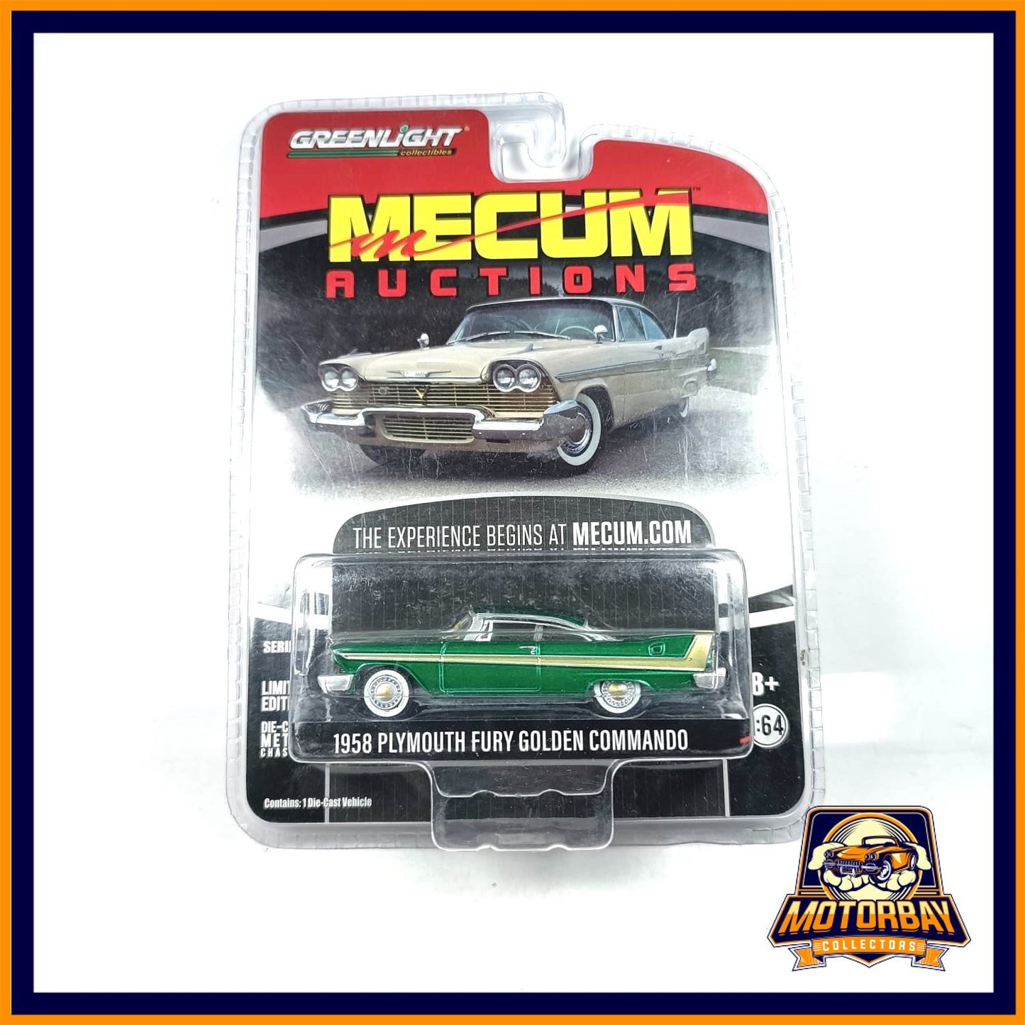 Greenlight 1/64 1958 Plymouth Fury Golden Commando