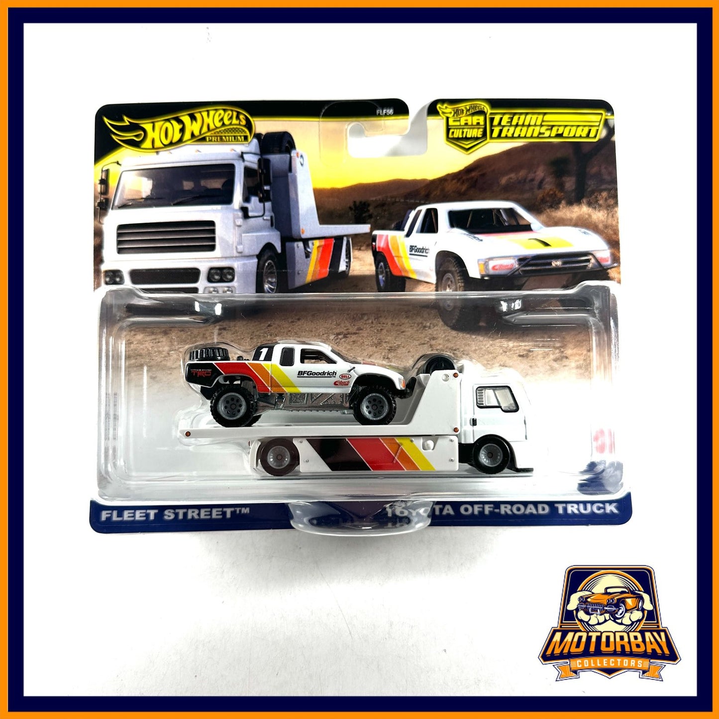 Hot Wheels 1/64 Team Transport Toyota Off Road Truck & Fleet Street