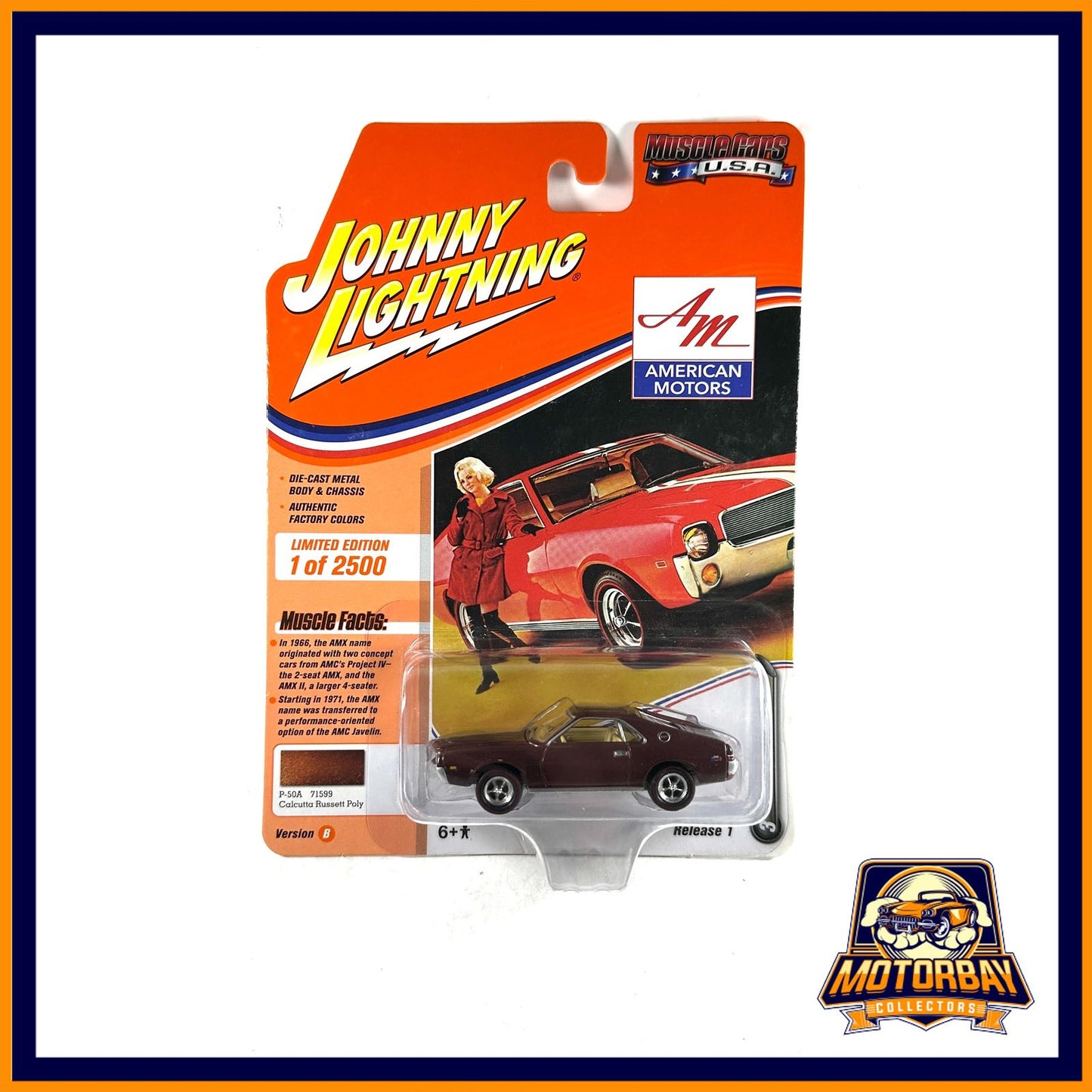 Johnny Lightning 1/64 1968 AMC Amx