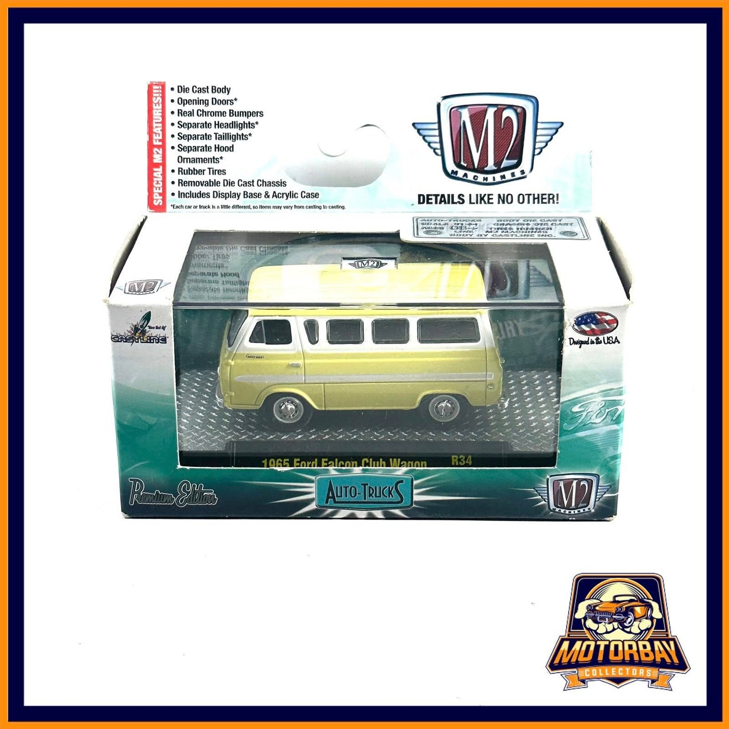 M2 1/64 1965 Ford Falcon Club Wagon