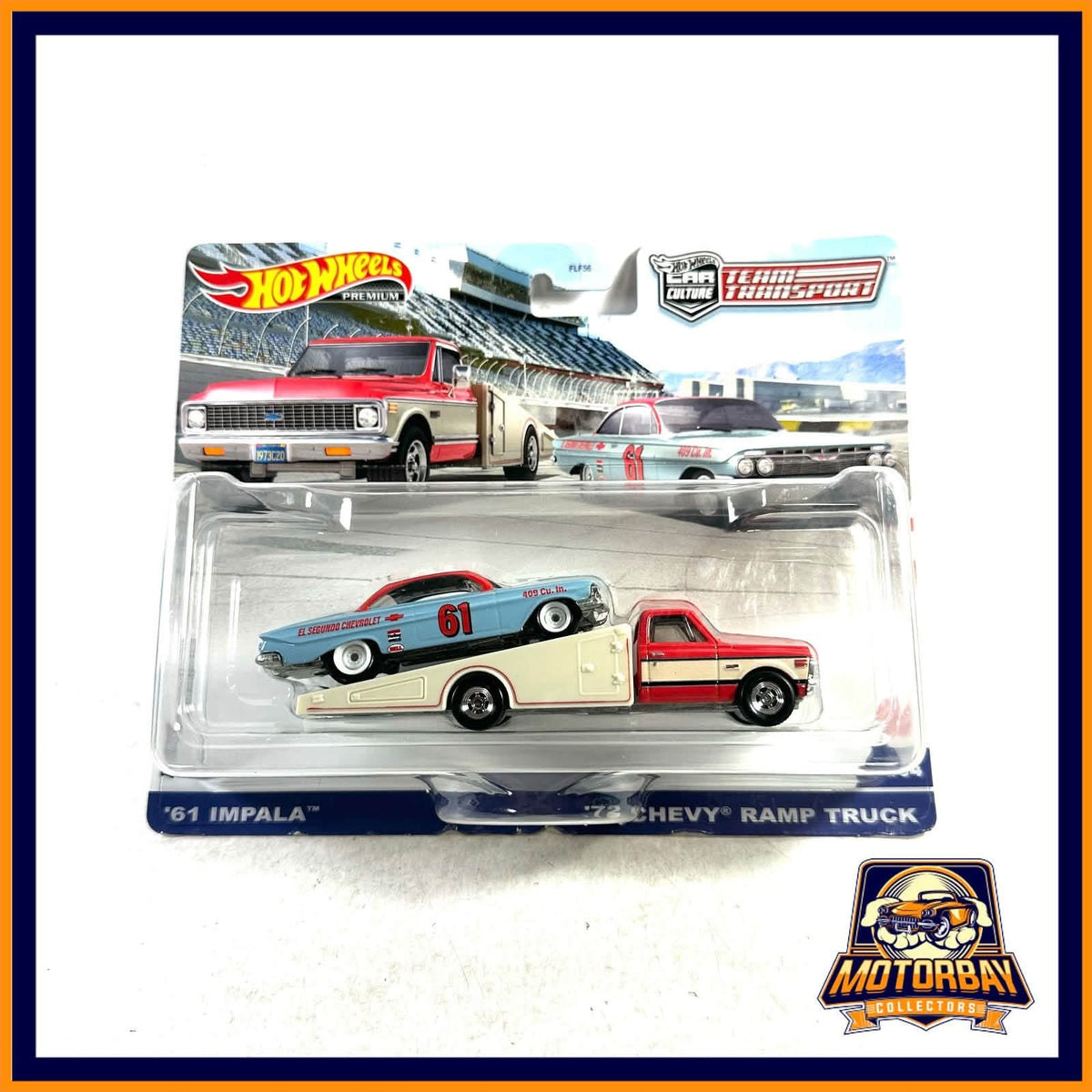 Hot wheels team transport premium 1/64 Chevy impala