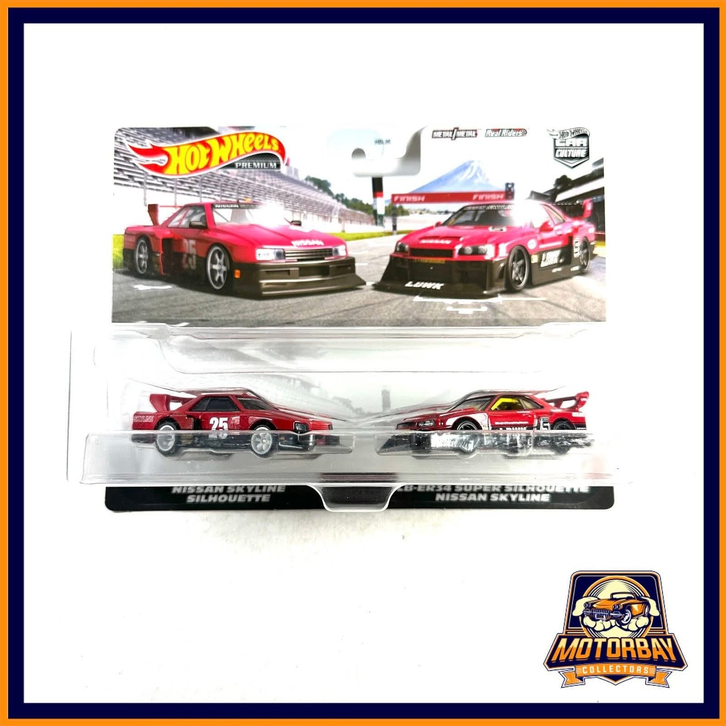 Hot Wheels 1/64 Set Nissan Skyline Silhouette & LB-ER34 Super Silhouette Nissan Skyline