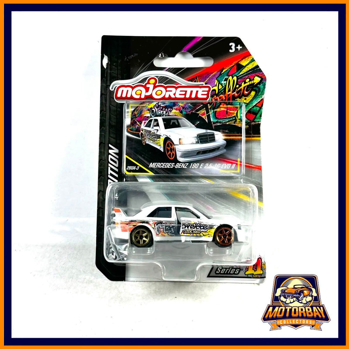 Majorette 1/64 Mercedes-benz 190 E 2.5-16 EVO II