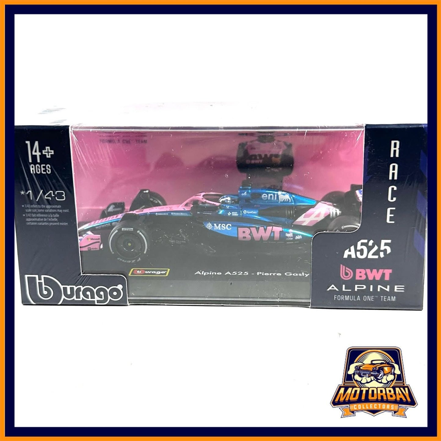 Burago 1/43 Alpine A525 - Pierre Gasly Formula One