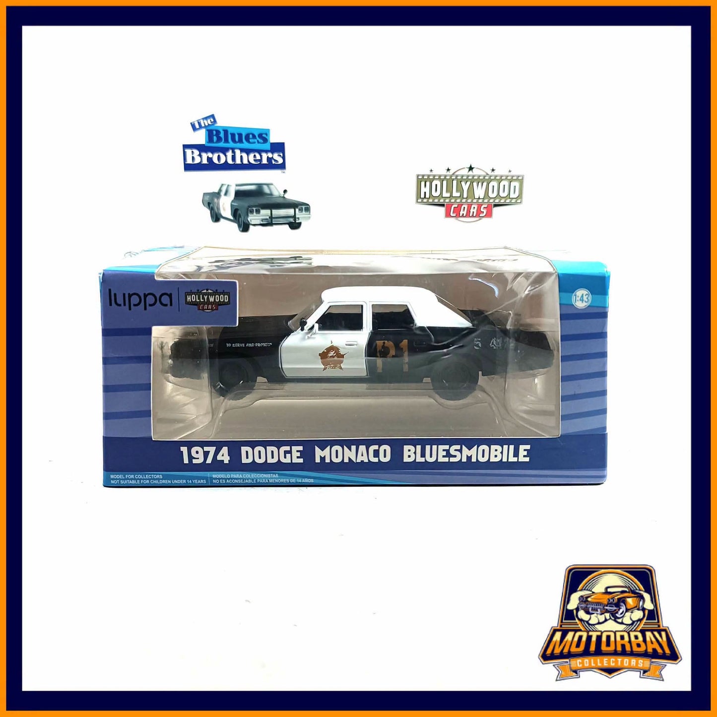Greenlight 1/43 1974 Dodge Monaco Bluesmobile