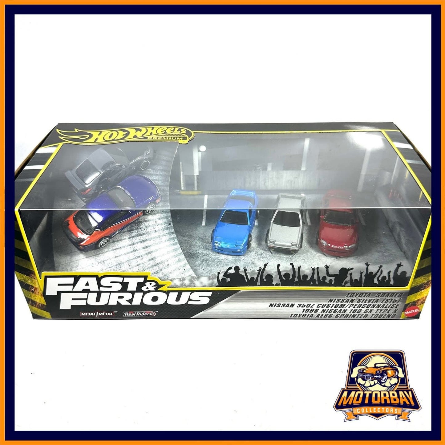 Hot wheels 1/64 diorama Premium fast & furious