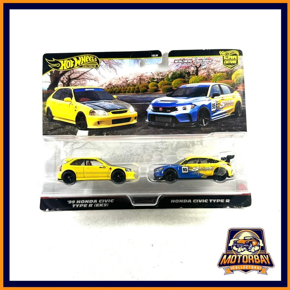 Hot Wheels 1/64 Set 99 Honda Civic Type R (EK9) & Honda Civic Type R