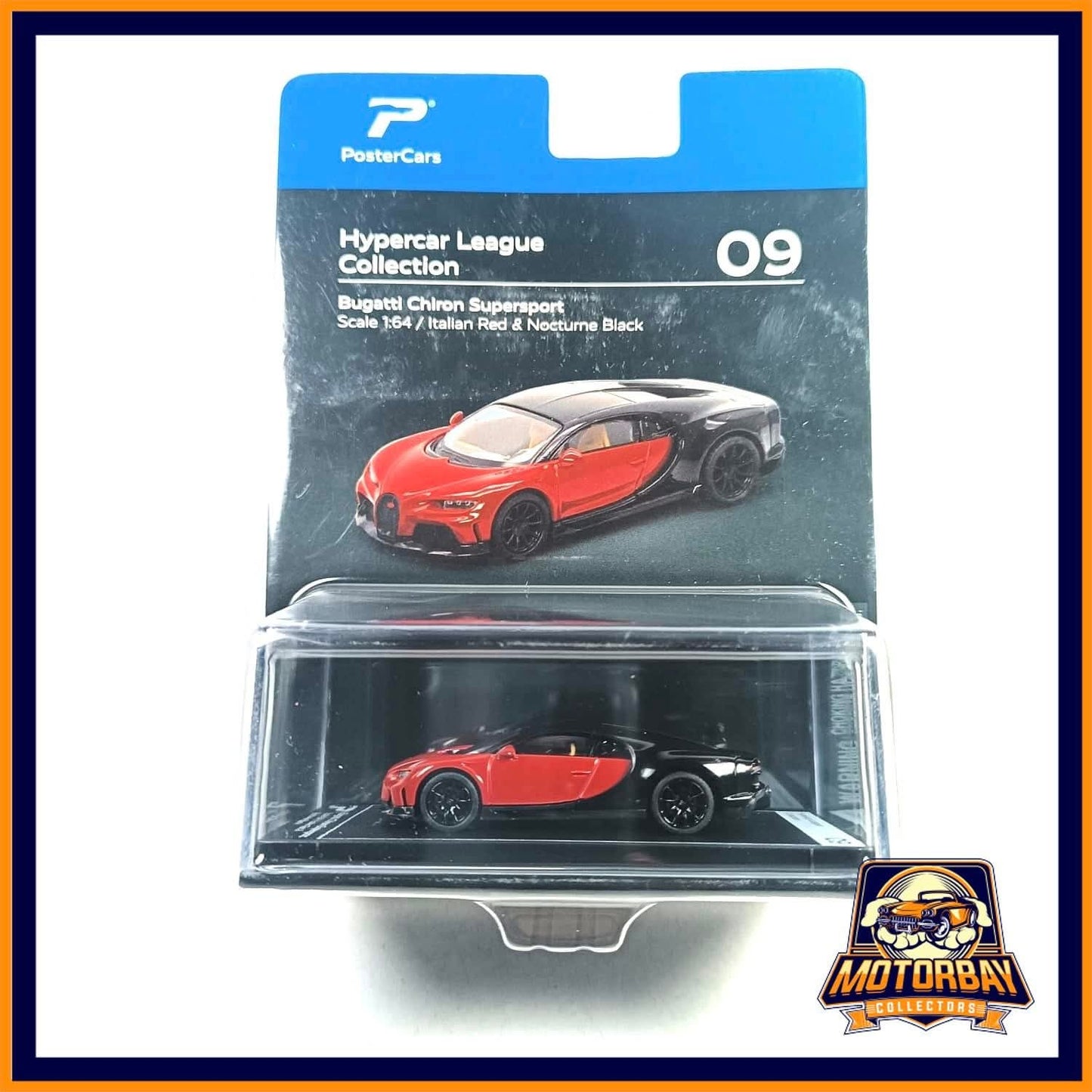 PosterCars 1/64 Bugatti Chiron Supersport