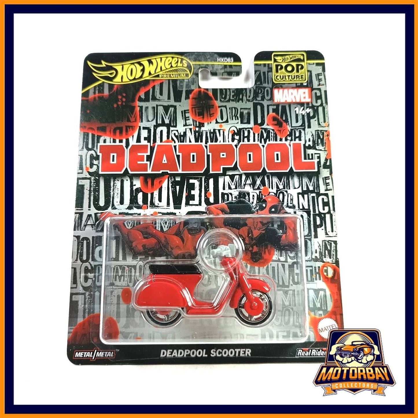 Hot Wheels 1/64 Deadpool Scooter
