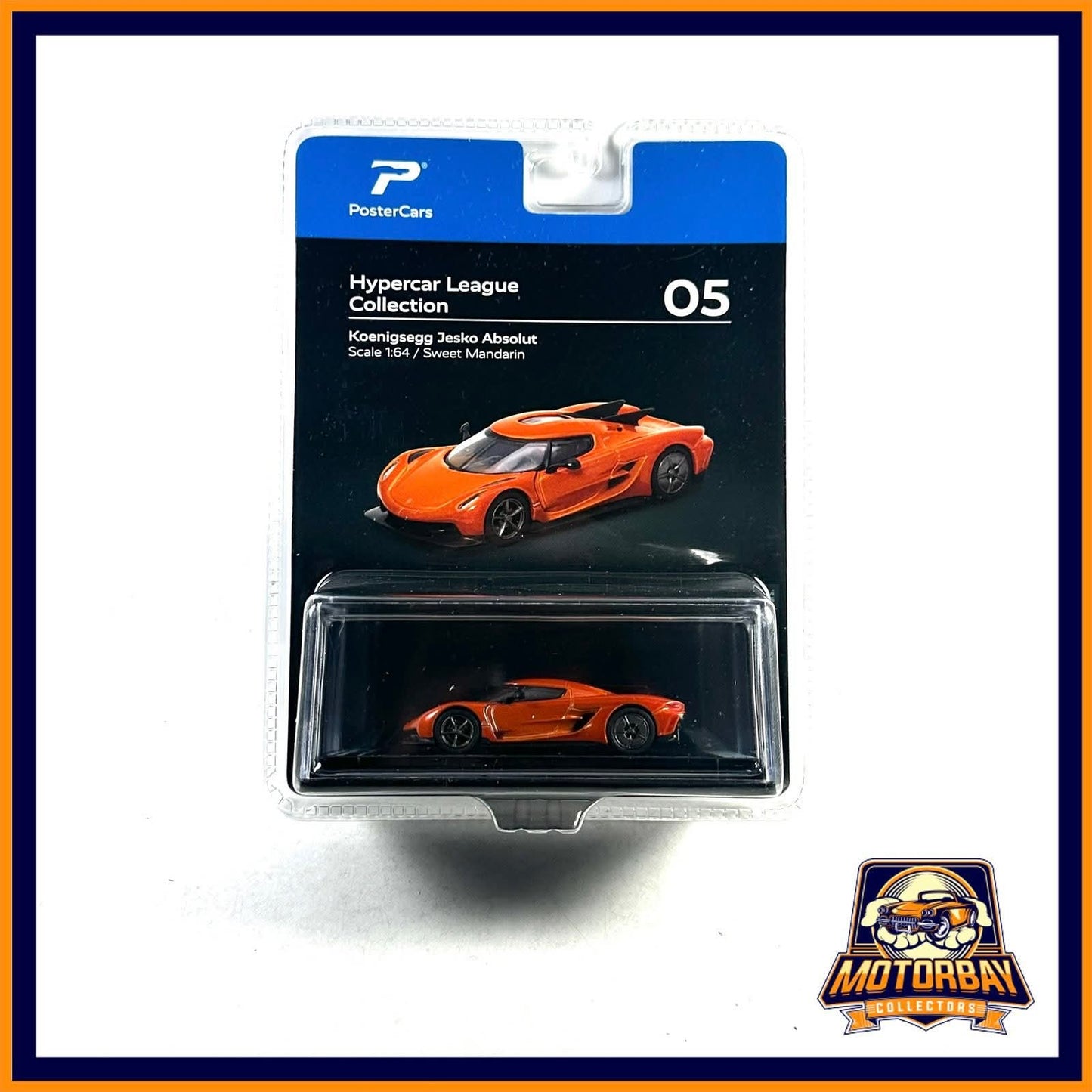 PosterCars 1/64 Koenigsegg Jesko Absolut Naranja