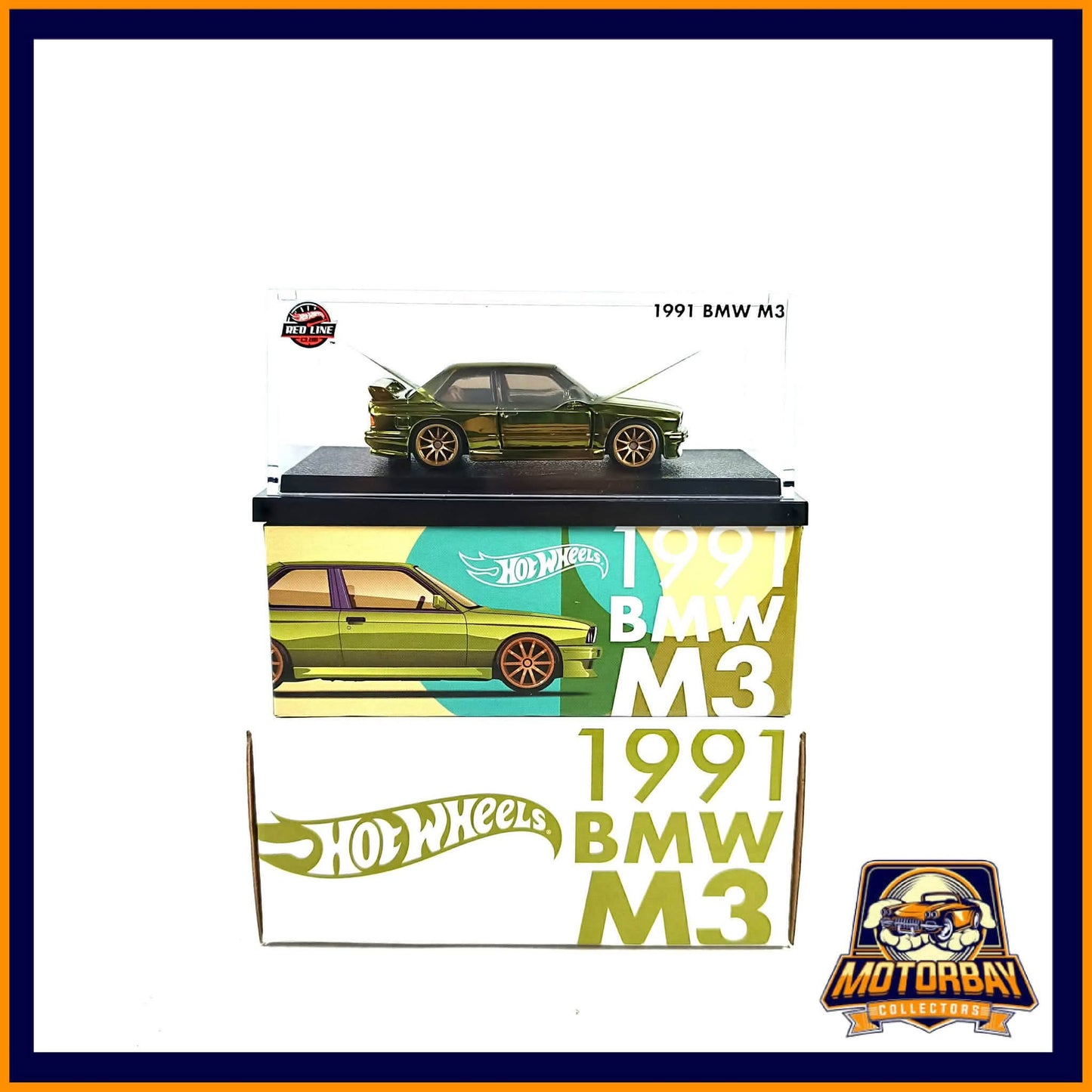 Hot Wheels 1/64 1991 BMW M3 Verde