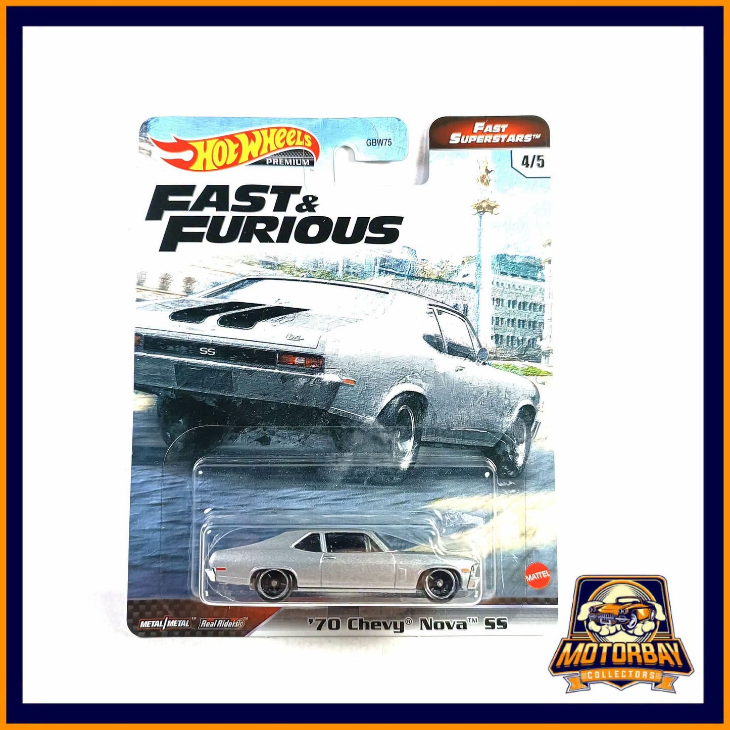 Hot Wheels 1/64 70 Chevy Nova SS Rápidos y Furiosos