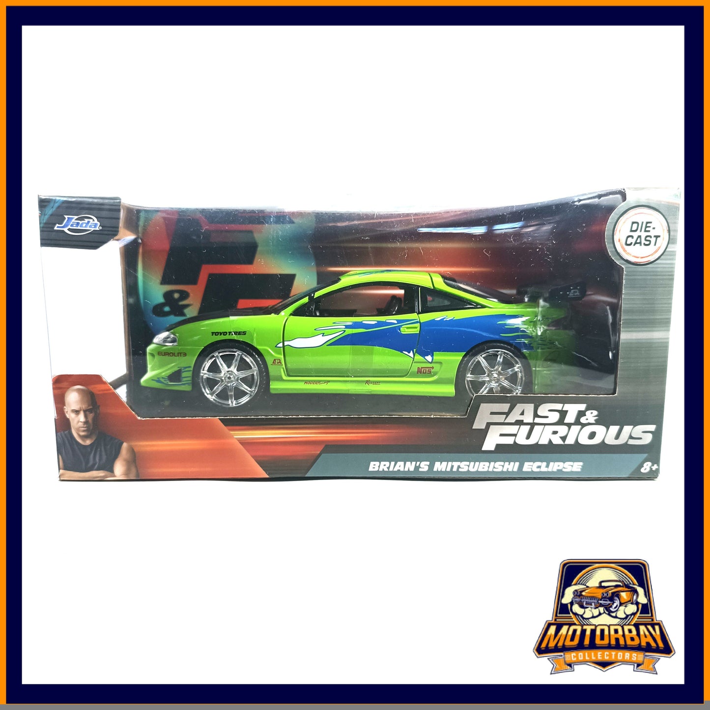 Jada 1/24 Mitsubishi Eclipse Rápidos y Furiosos