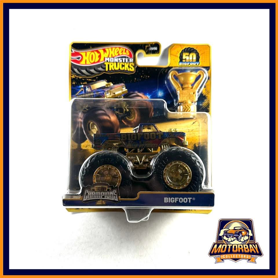 Hot Wheels 1/64 monster trucks trophy champions bigfoot