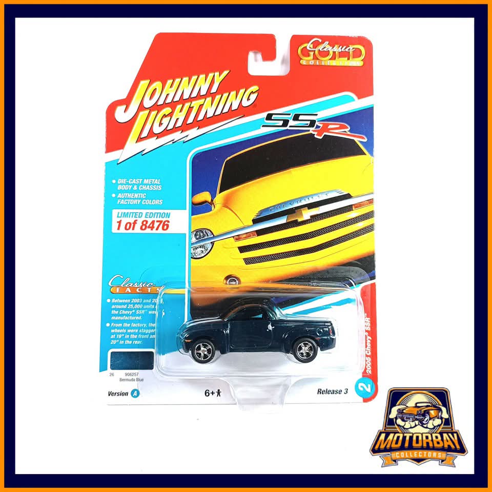 Johnny Lightning 1/64 2005 Chevy SSR Azul Oscuro