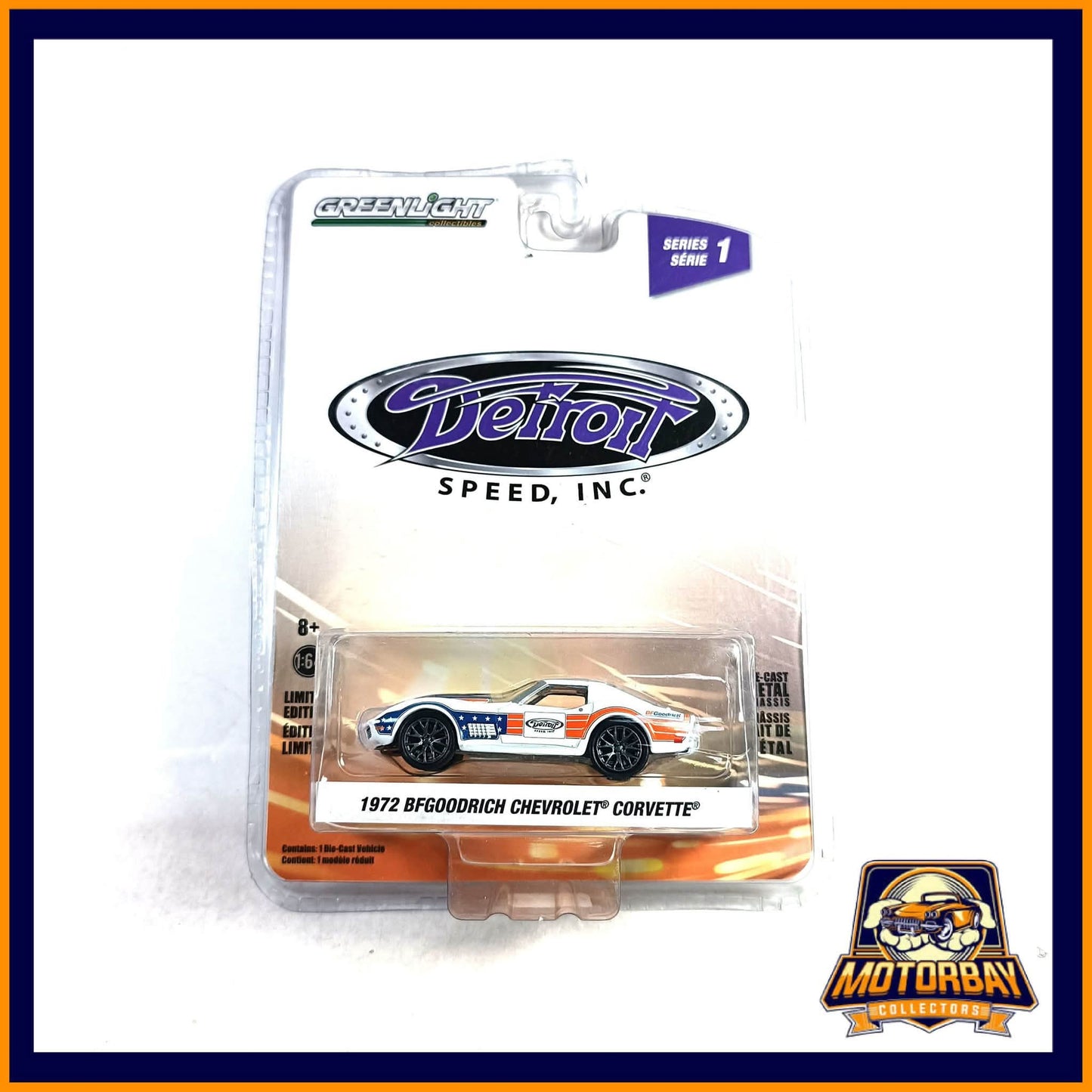 Greenlight 1/64 1972 Bfgoodrich Chevrolet Corvette