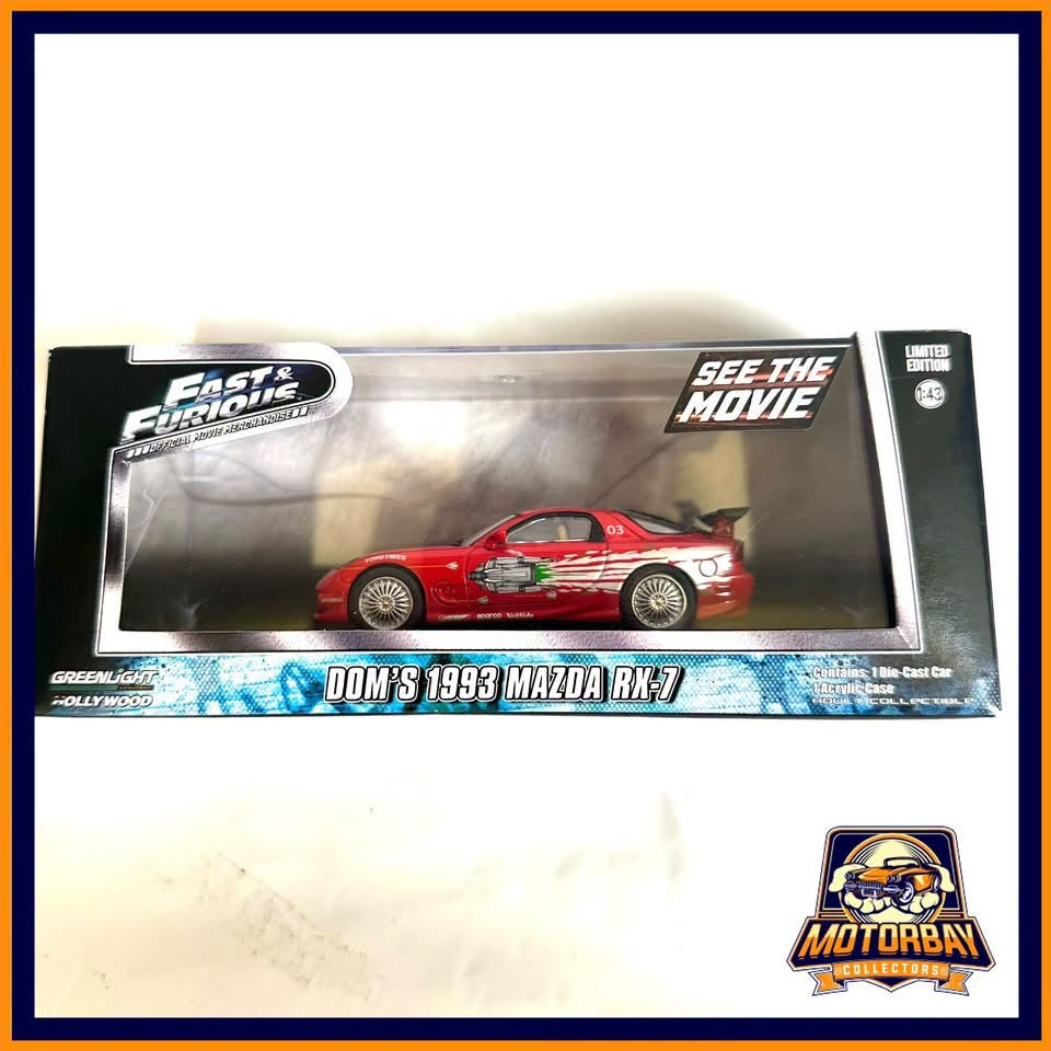 Greenlight 1/43 Mazda rx7 fast and furious