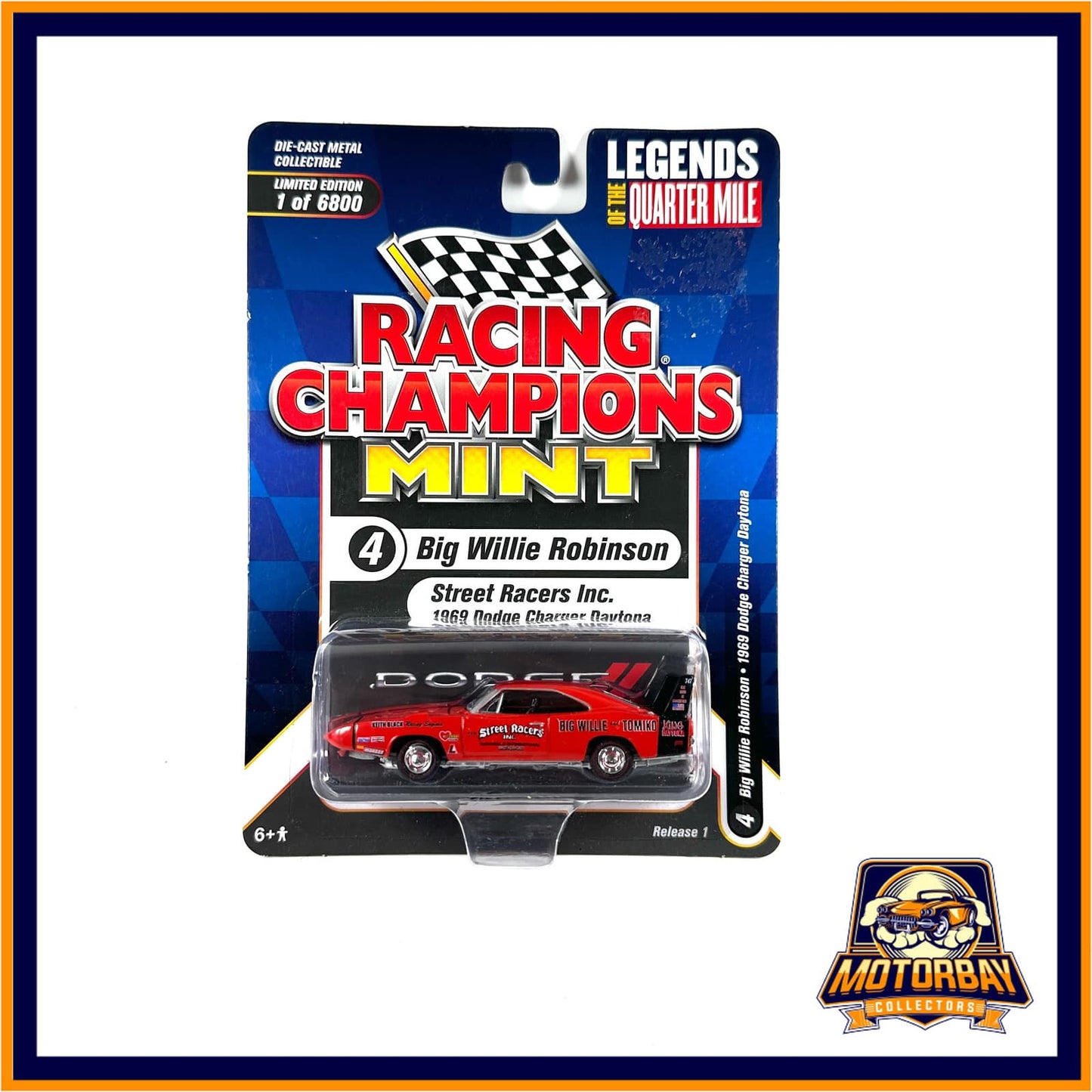 Racing Champions 1/64 1969 Dodge Charger Daytona