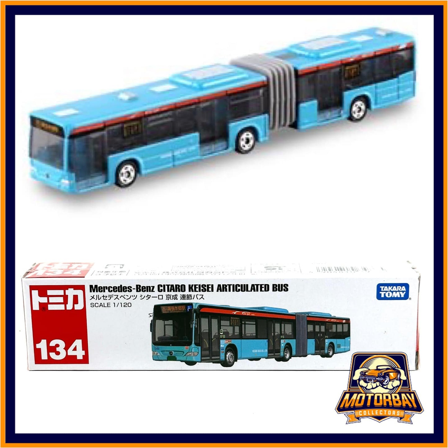 Tomica 1/64 Mercedes Benz Articulated Bus