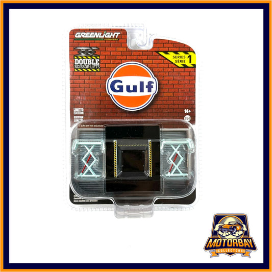 Greenlight 1/64 Gulf Double Scissor Lifts Elevadores