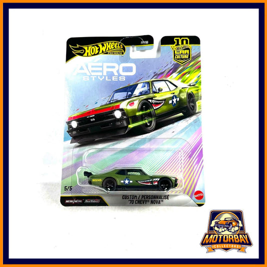 Hot Wheels premium 1/64 Aero Styles 70 Chevy nova custom