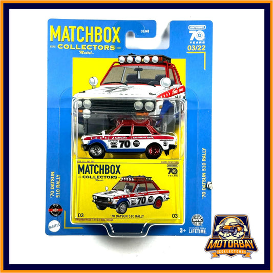 Matchbox 1/64 70 Datsun 510 Rally