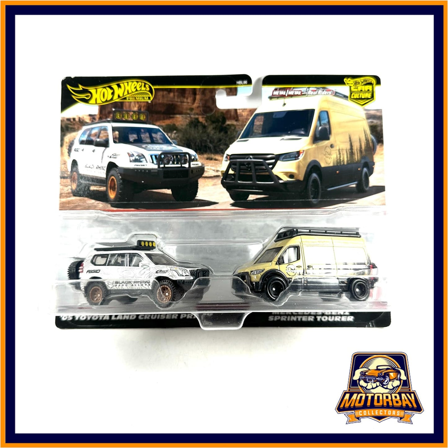 Hot Wheels 1/64 05 Toyota Land Cruiser & Mercedes-Benz Sprinter Tourer