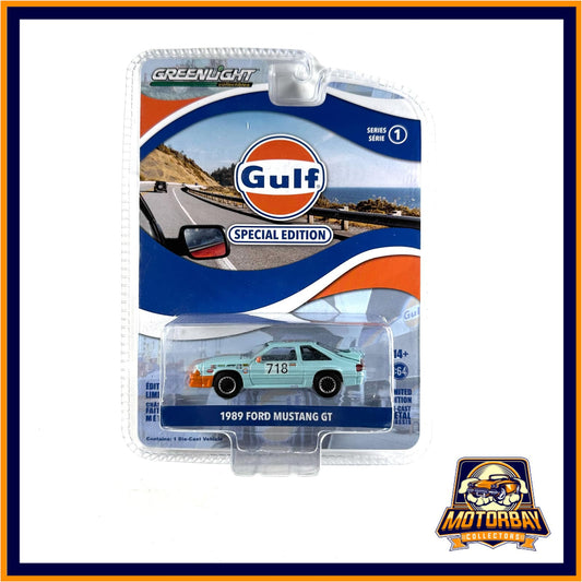 Greenlight 1/64 Gulf 1989 Ford Mustang GT