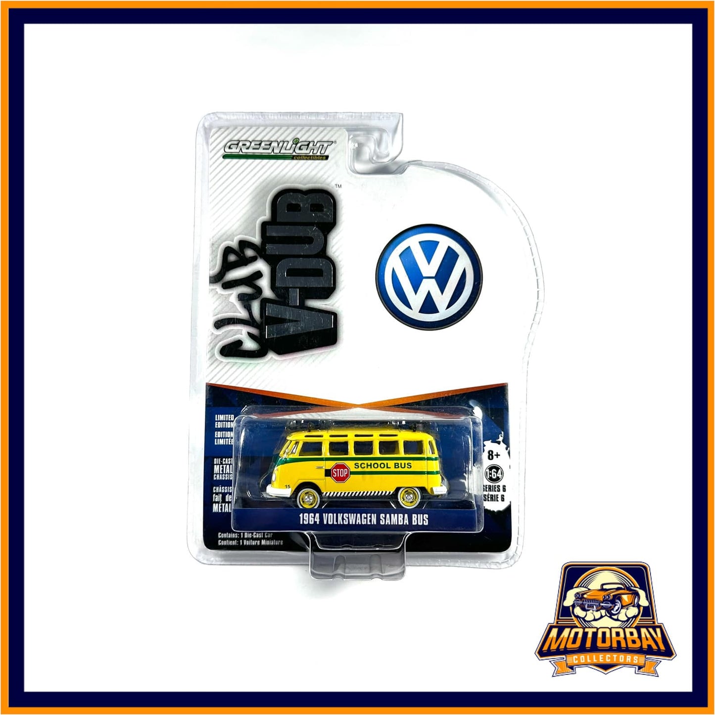 Greenlight 1/64 1964 Volkswagen Samba Bus