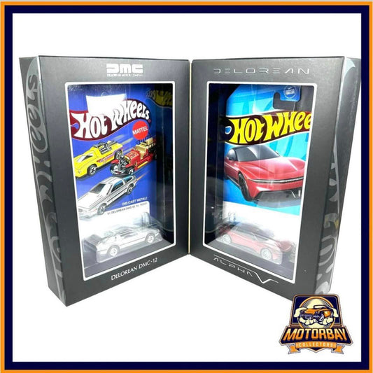 Hot Wheels 1/64 Delorean DMC-12 & Alpha