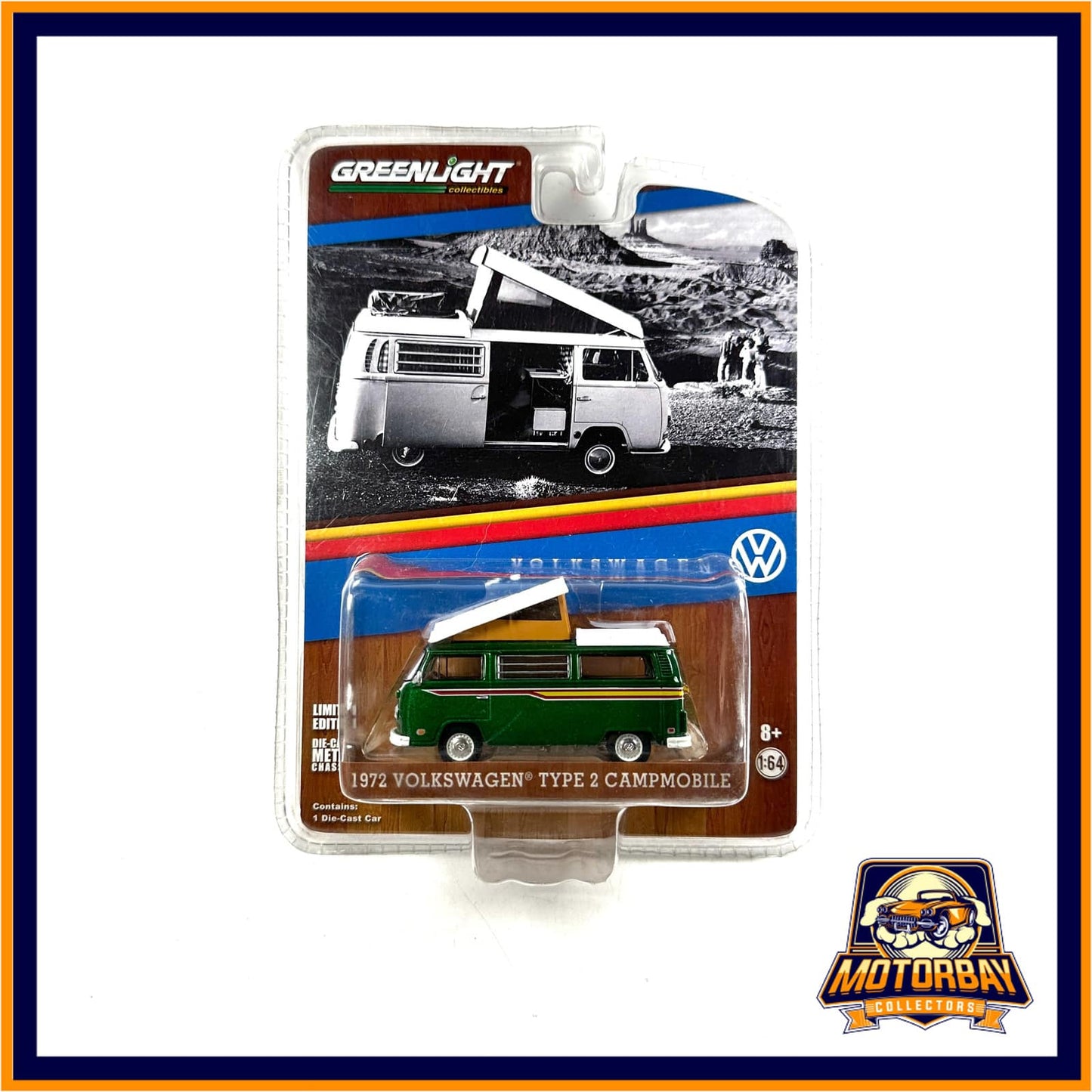 Greenlight 1/64 1972 Volkswagen Type 2 Campmobile