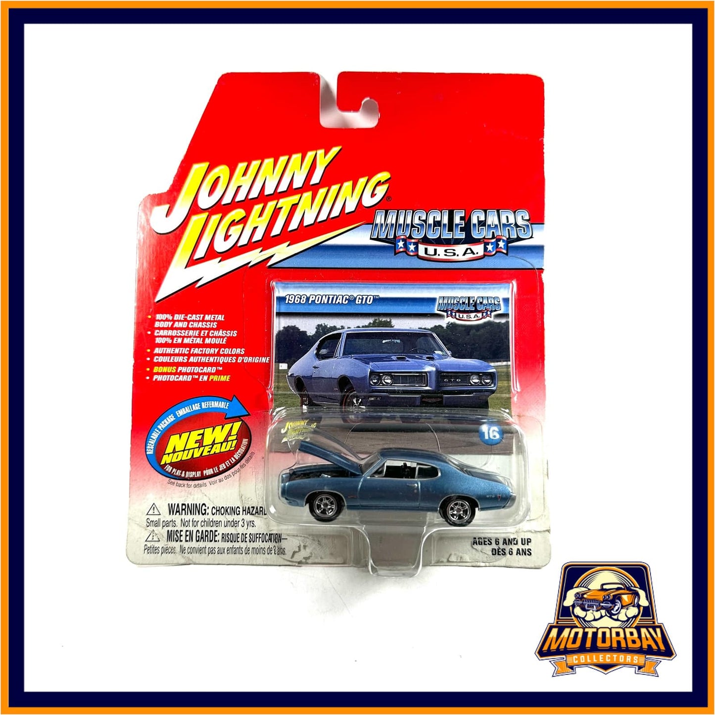 Johnny Lightning 1/64 1968 Pontiac GTO