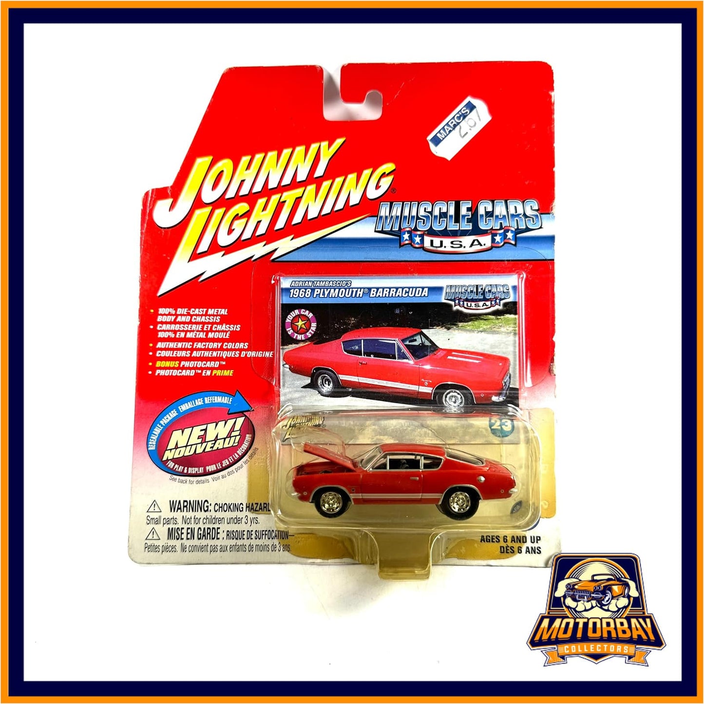 Johnny Lightning 1/64 1968 Plymouth Barracuda