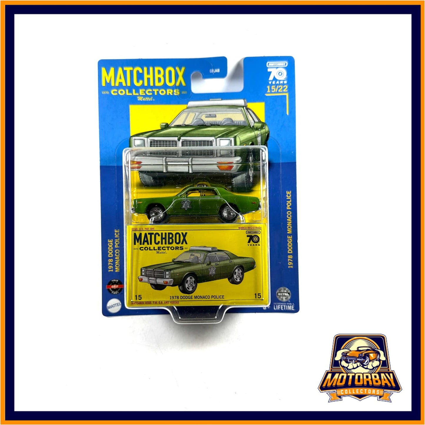 Matchbox 1/64 1978 Dodge Monaco Police