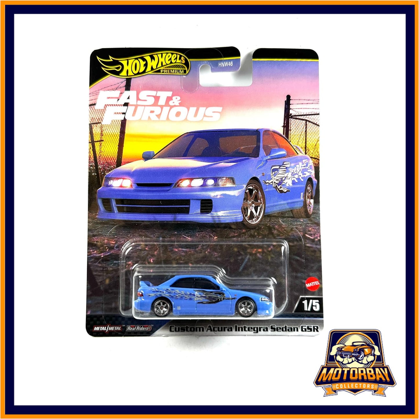 Hot Wheels 1/64 Rapidos y Furiosos Custom acura Integra Sedan