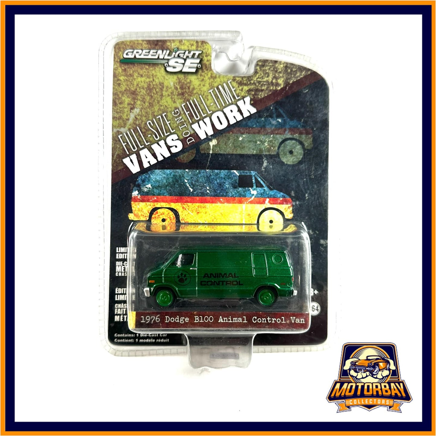 Greenlight 1/64 1976 Dodge B100 Animal Control Van