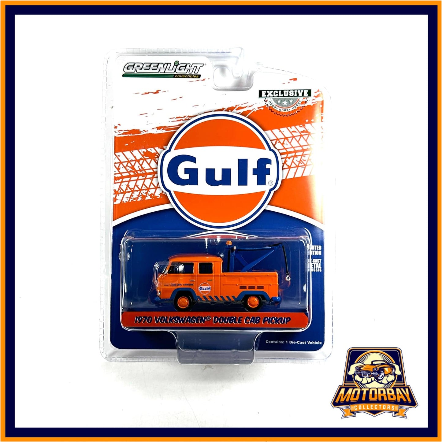 Greenlight 1/64 Gulf 1970 Volkswagen Double Cab Pickup