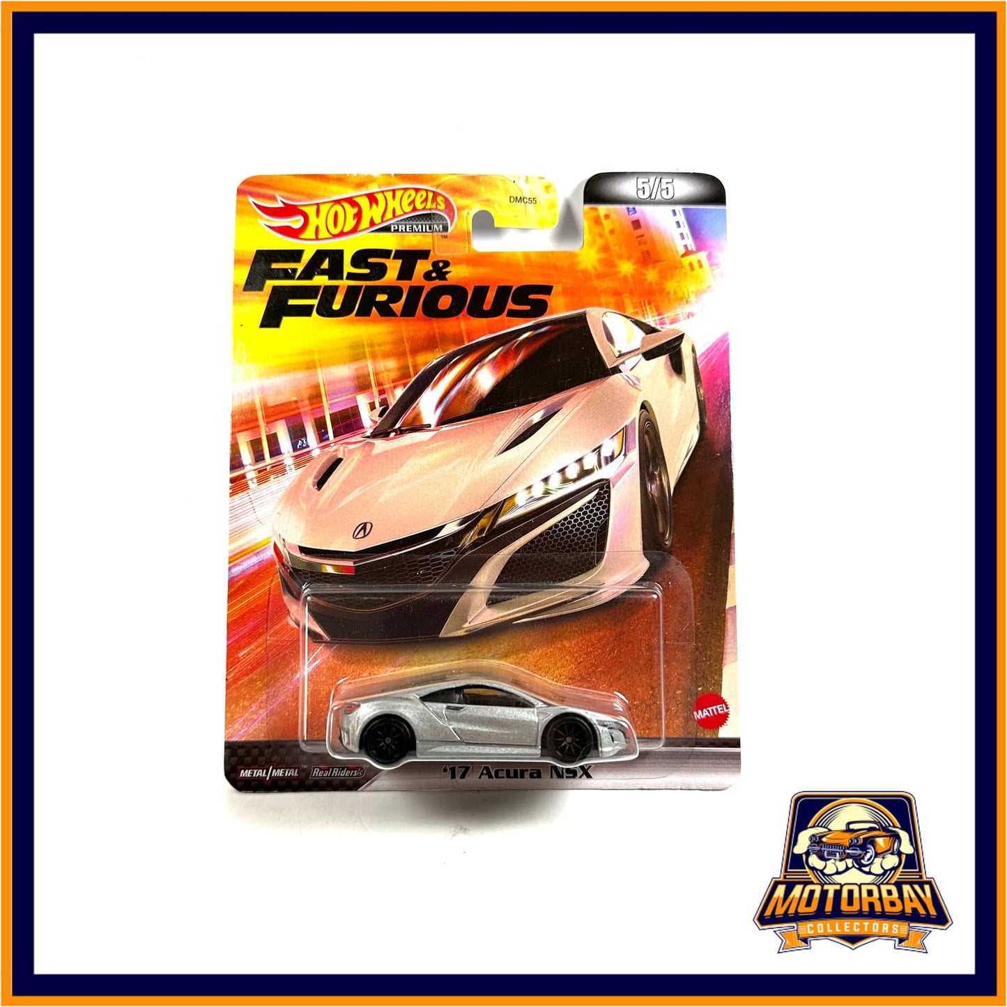 Hot Wheels 1/64 Rapidos y Furiosos 17 Acura NSX