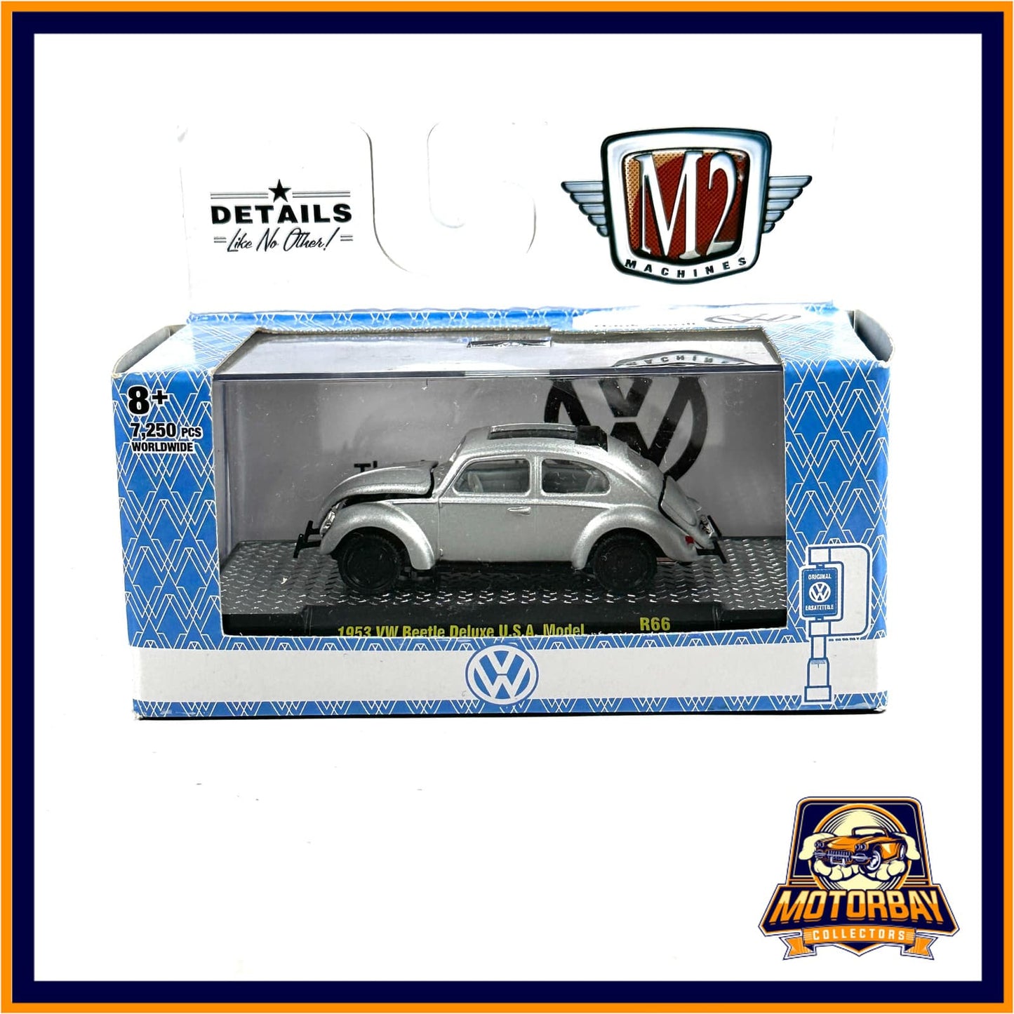 M2 1/64 1953 VW Beetle Deluxe USA Model