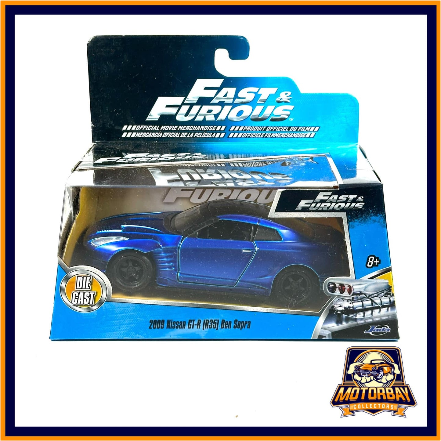 Jada 1/32 Rapidos y Furiosos 2009 Nissan GT-R R35 Ben Supra