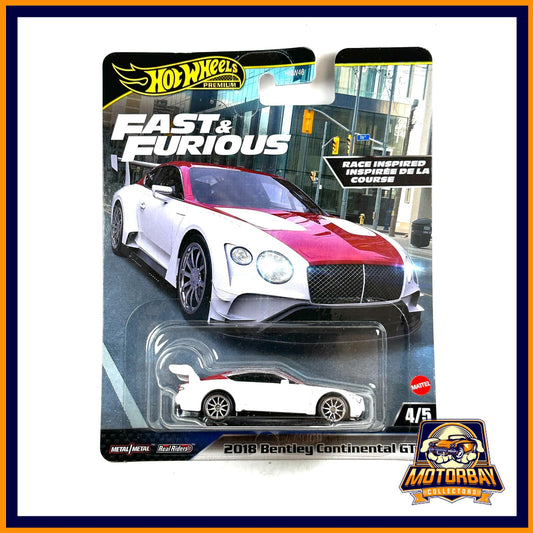 Hot Wheels 1/64 Rapidos y Furiosos 2018 Bentley Continental GT3