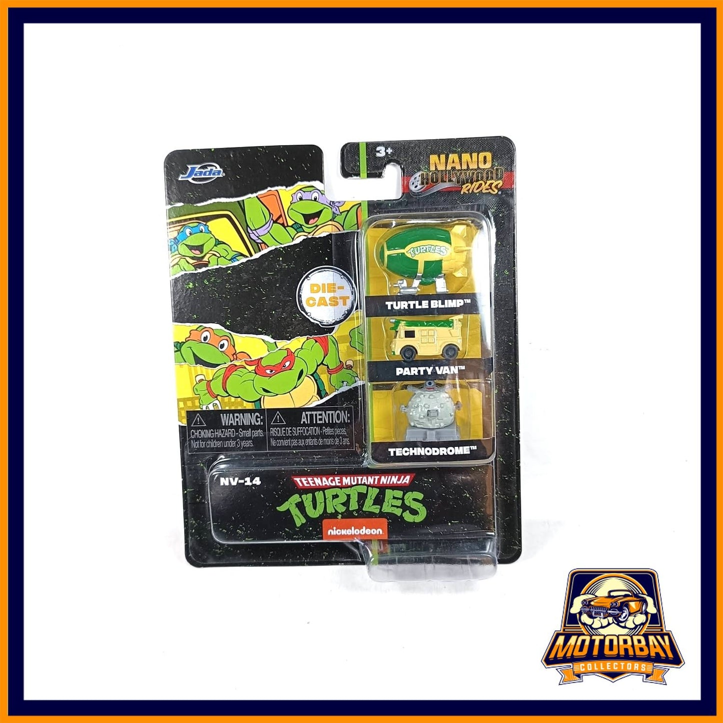 Jada 1/64 Set Turtles Nano Hollywood