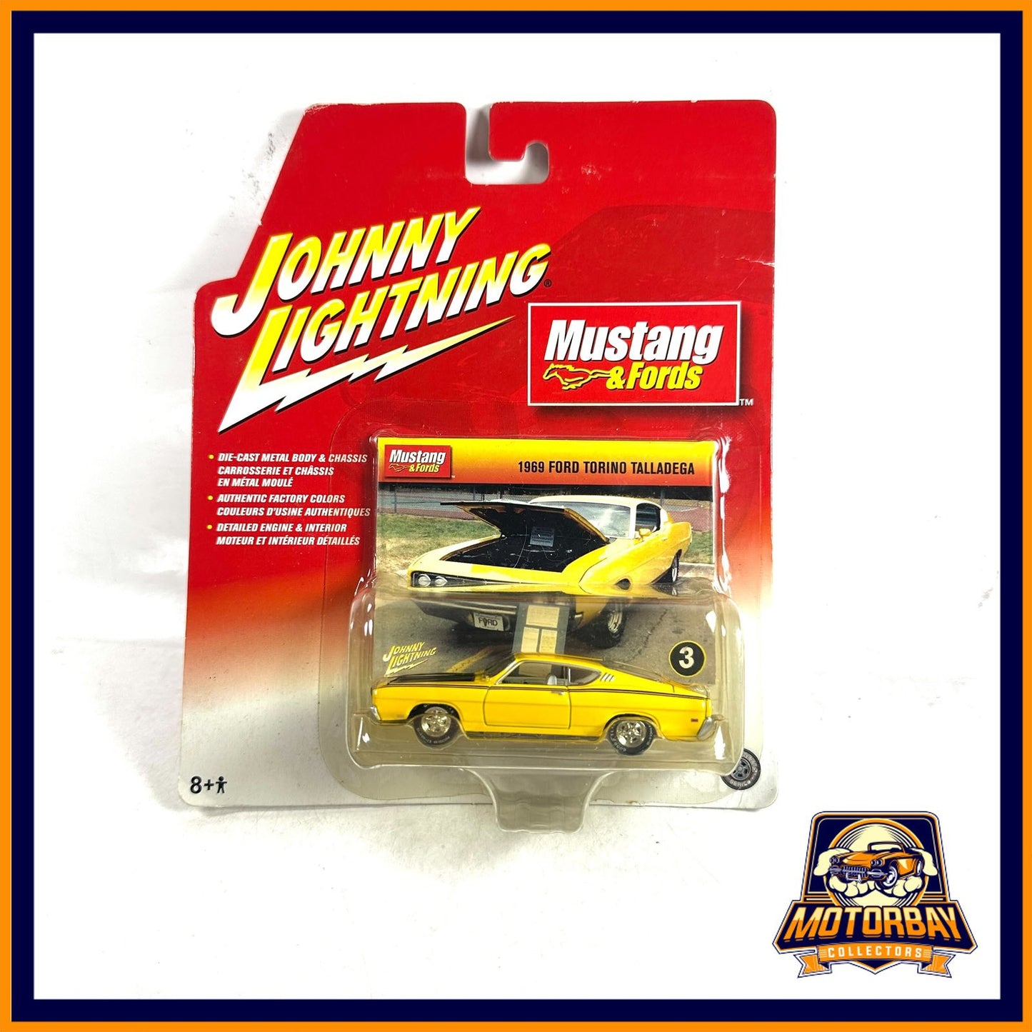 Johnny Lightning 1/64 1969 Ford Torino Talladega