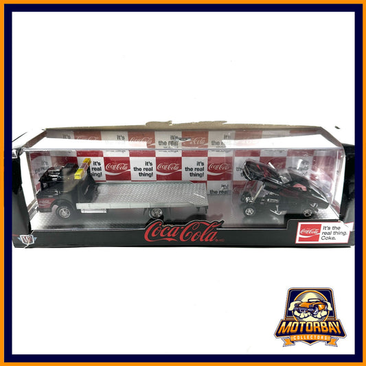 M2 1/64 Auto Hauler Coca Cola 1966 Ford C-950 & 1969 Ford Mustang Funny Car